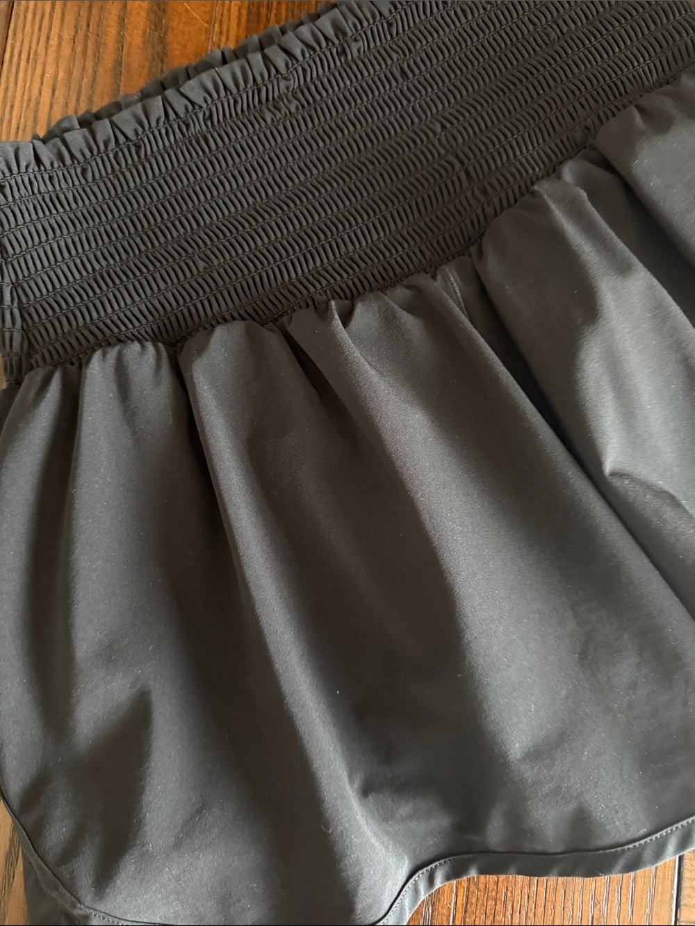 Aerie High Waist Smocked Shorts - Picture 2 of 5